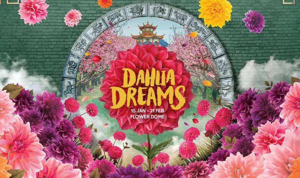 滨海湾花园新春花卉展【大丽花之梦】，1月15日开幕！喜气洋洋迎牛年