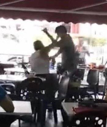 不满被嘲笑是流氓 火爆轮椅叔丢杯骂“仇人”