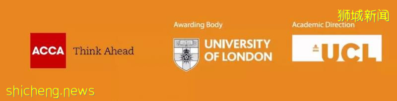 ACCA证书 and 伦敦大学硕士学位，来新加坡同时实现