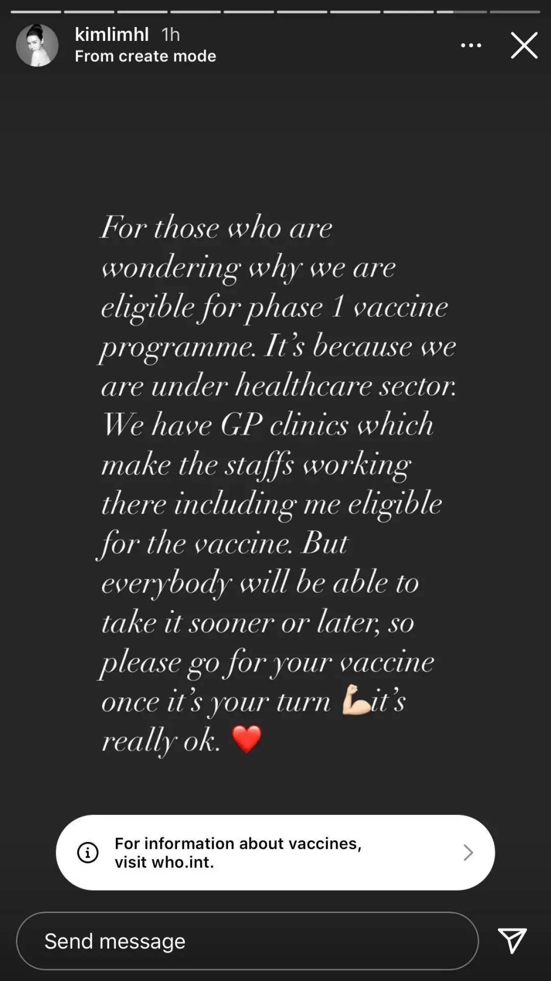 股票大王林荣福的亿万千金林慧俐，分享了自己接种疫苗的过程