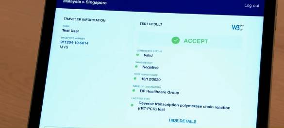即时显示冠病检测结果和疫苗接种记录！新航测试数码健康验证程序，或成国际标准
