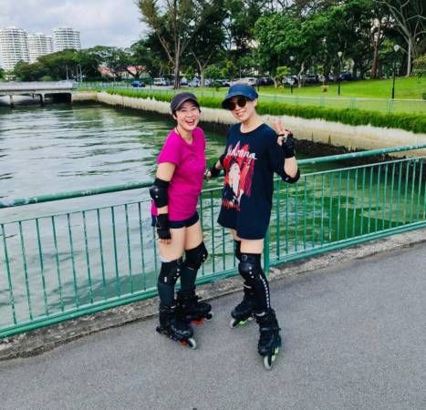 享受单身 不考虑冻卵 许美珍学直排滑轮