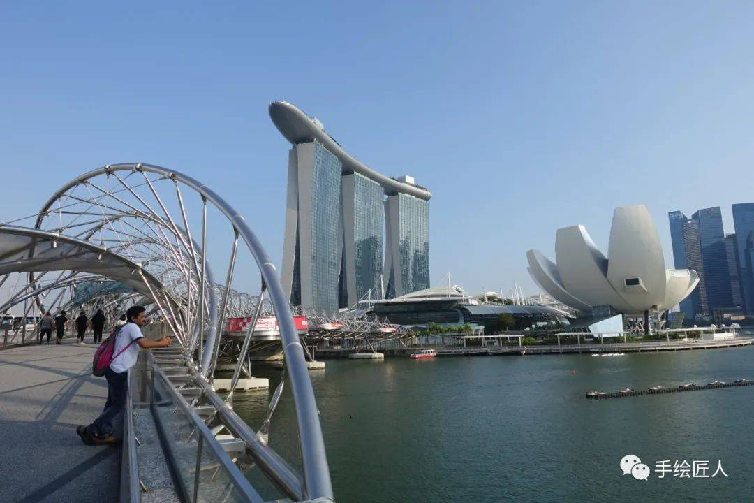 手绘新加坡全景