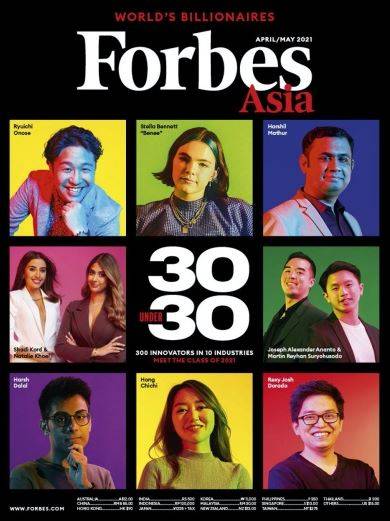 一名仅19岁新加坡科技CEO加入2021年”福布斯”榜单