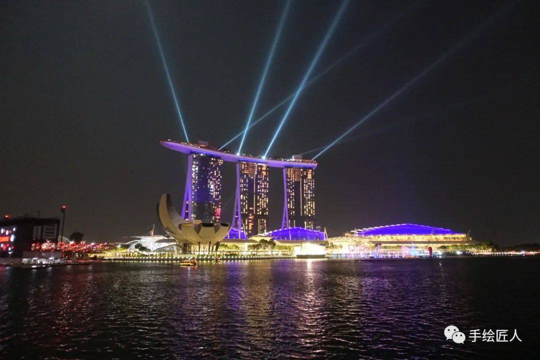 手绘新加坡全景