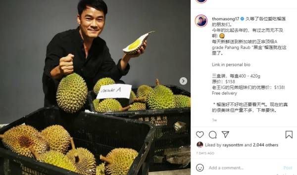 洪昭容Jio吃猫山王 惊见“金果肉”榴梿