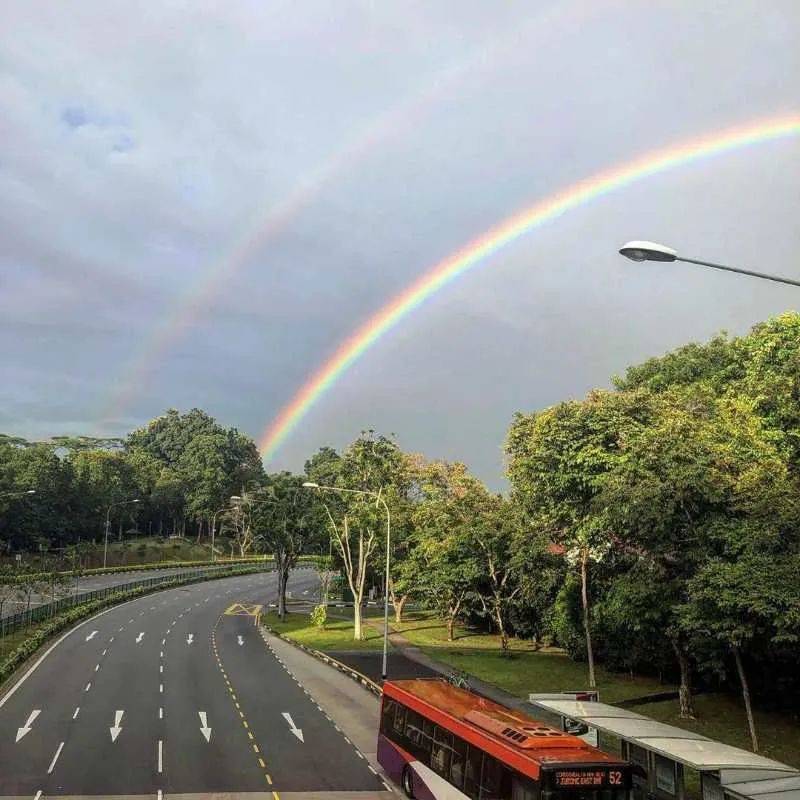 罕见！新加坡再现神奇天象，万道光芒从天空射下，50张美图刷屏