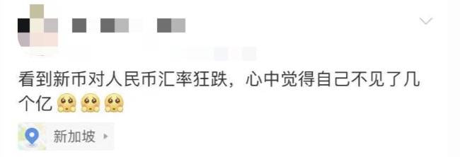 新币兑人民币汇率跌至一年最低点！有网友汇款回国却被冻结，这个雷区不能踩