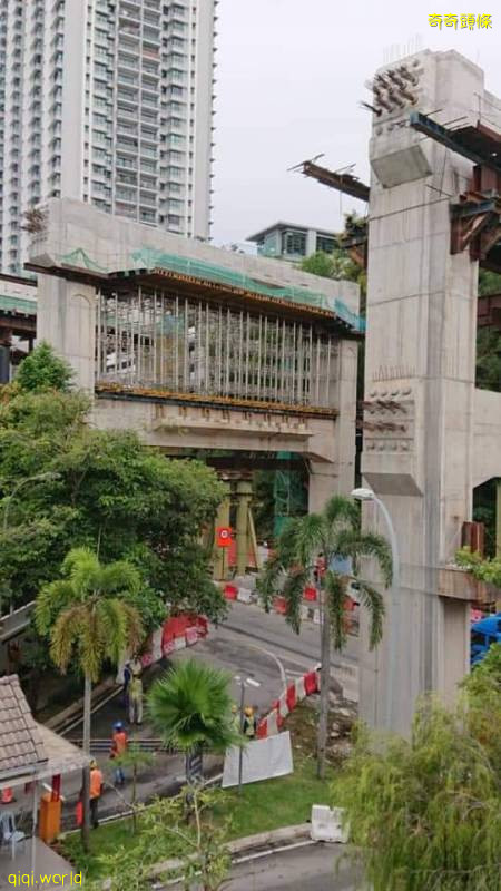 又一单！钢柱“从天而降”SUKE大道工程!