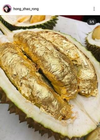 洪昭容Jio吃猫山王 惊见“金果肉”榴梿