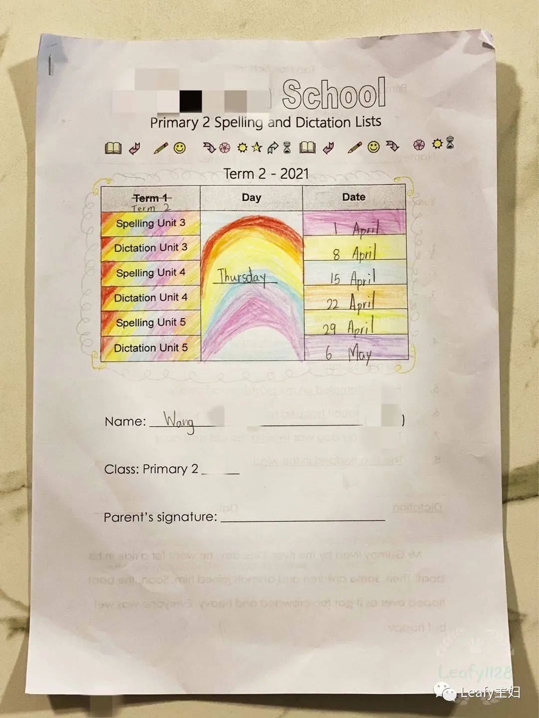 宝妈分享 新加坡小学一二年级没有考试，作业都写些啥