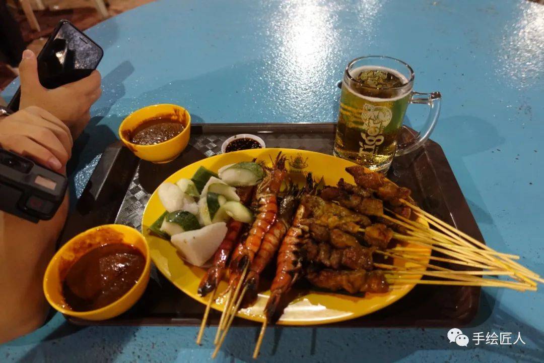 手绘新加坡全景