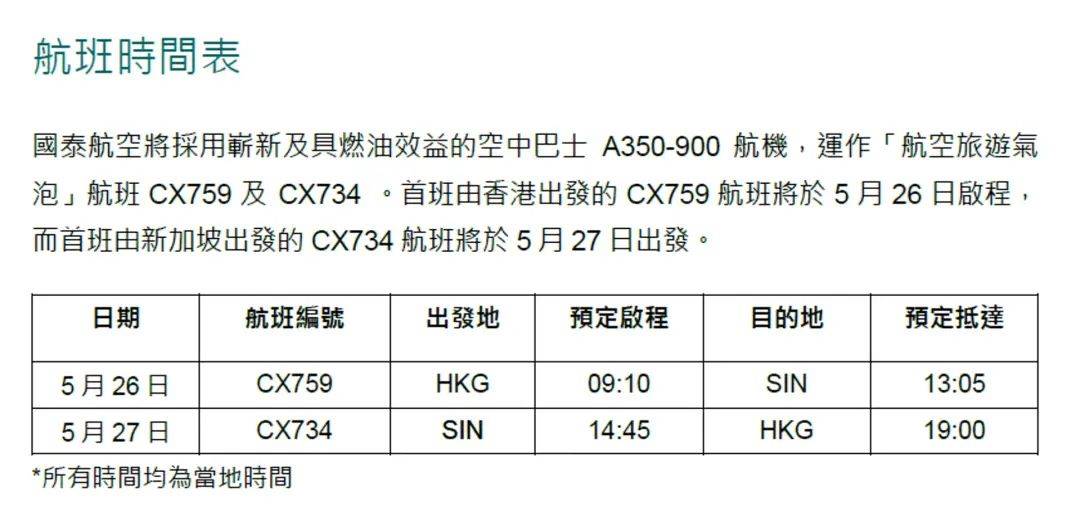 新港航空气泡5月26日启动！国泰、新加坡航空公布航班安排，四类人豁免接种疫苗可上机