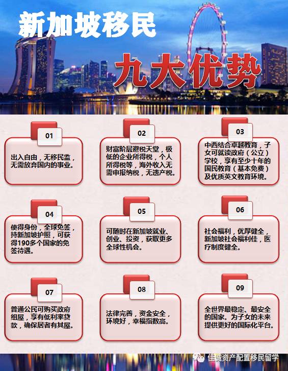 2021年新加坡多种移民方式，总有一种适合您