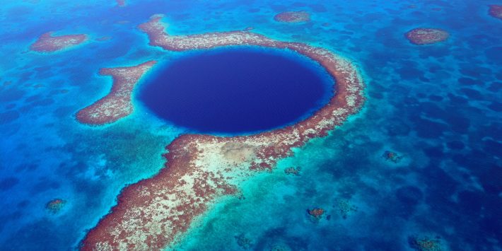 Belize - Blue Hole from the Air