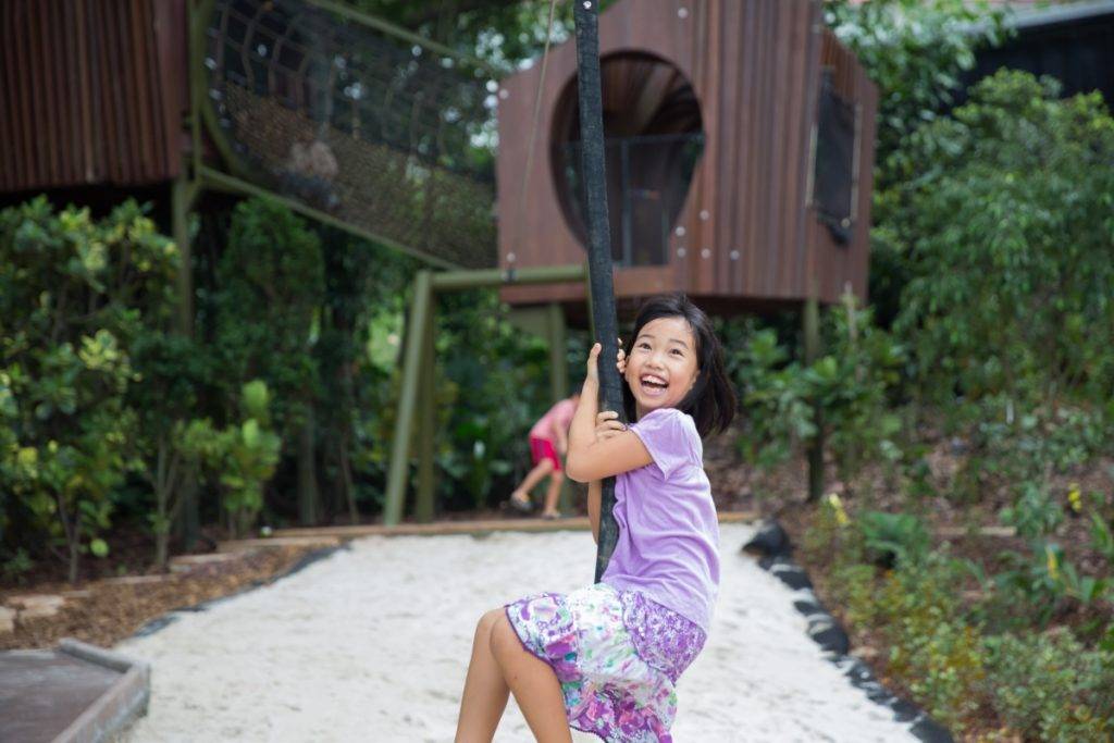 快乐天堂✨ 全亚洲最大儿童花园！花园城市里的一片绿洲🌳 吊桥、树屋、空中漫步，周末撒野去