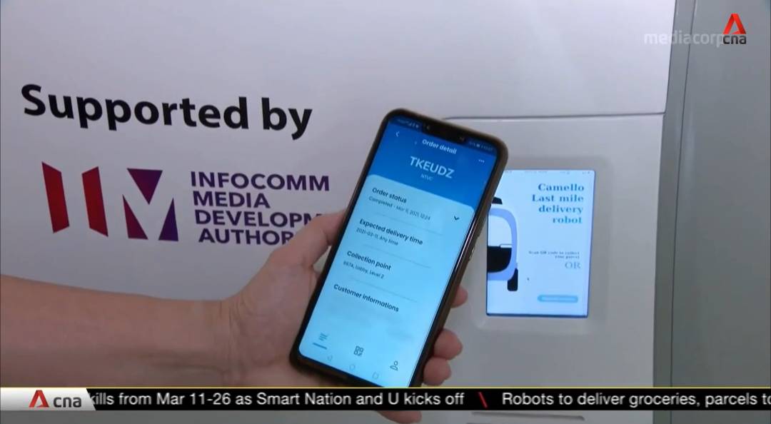 新加坡榜鹅社区试行机器人送货，助居民告别“一袋米要扛二楼”