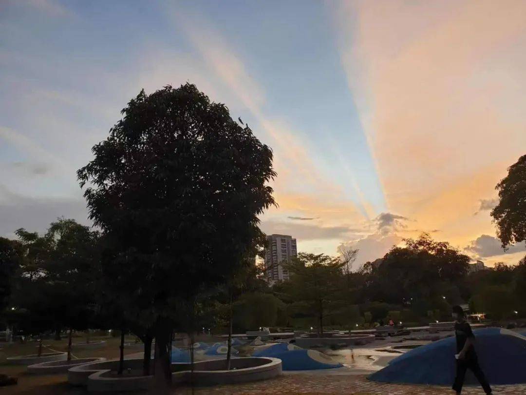 罕见！新加坡再现神奇天象，万道光芒从天空射下，50张美图刷屏