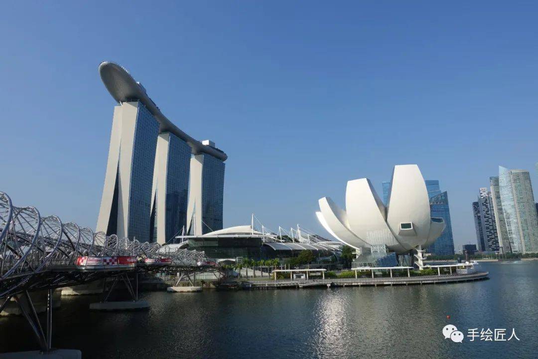 手绘新加坡全景