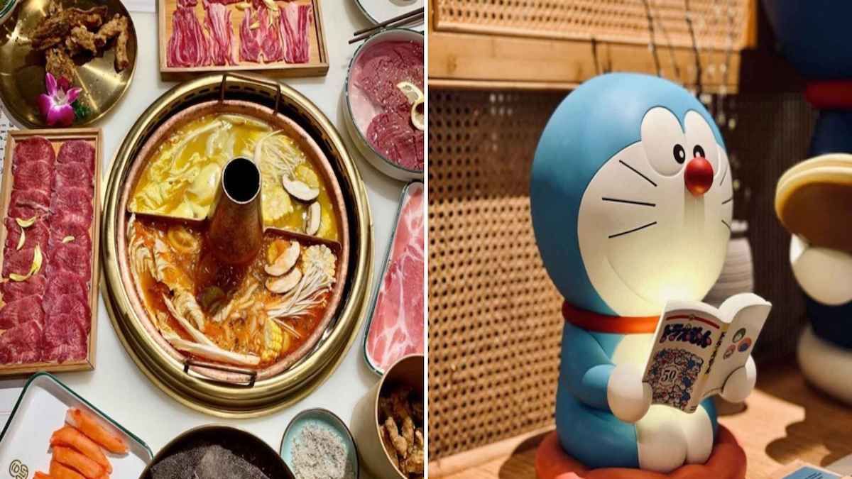 Boat Quay“同心如意火锅”，提供一系列哆啦A梦收藏品