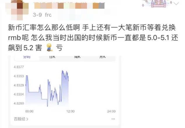 新币兑人民币汇率跌至一年最低点！有网友汇款回国却被冻结，这个雷区不能踩