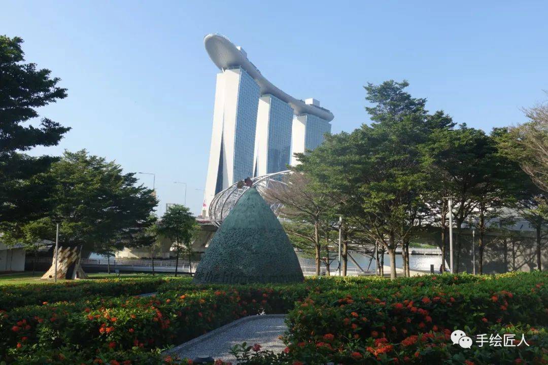 手绘新加坡全景