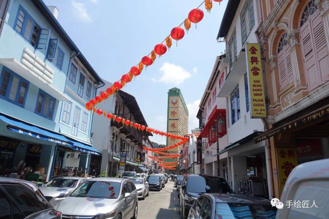 手绘新加坡全景