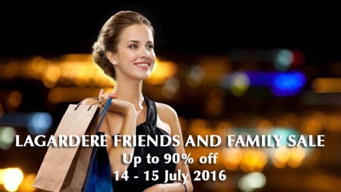 Lagardere Friends and Family 促销大卖1折起~UOB小伙伴可额外再享5%OFF