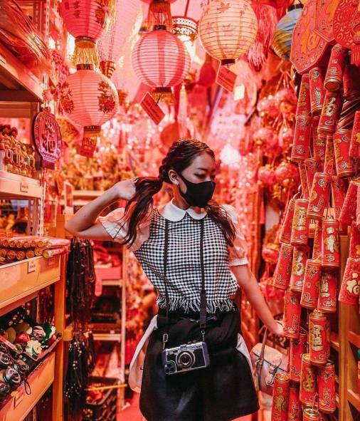 新加坡唐人街解锁网红打卡新姿势，网友：满满的丰收味儿