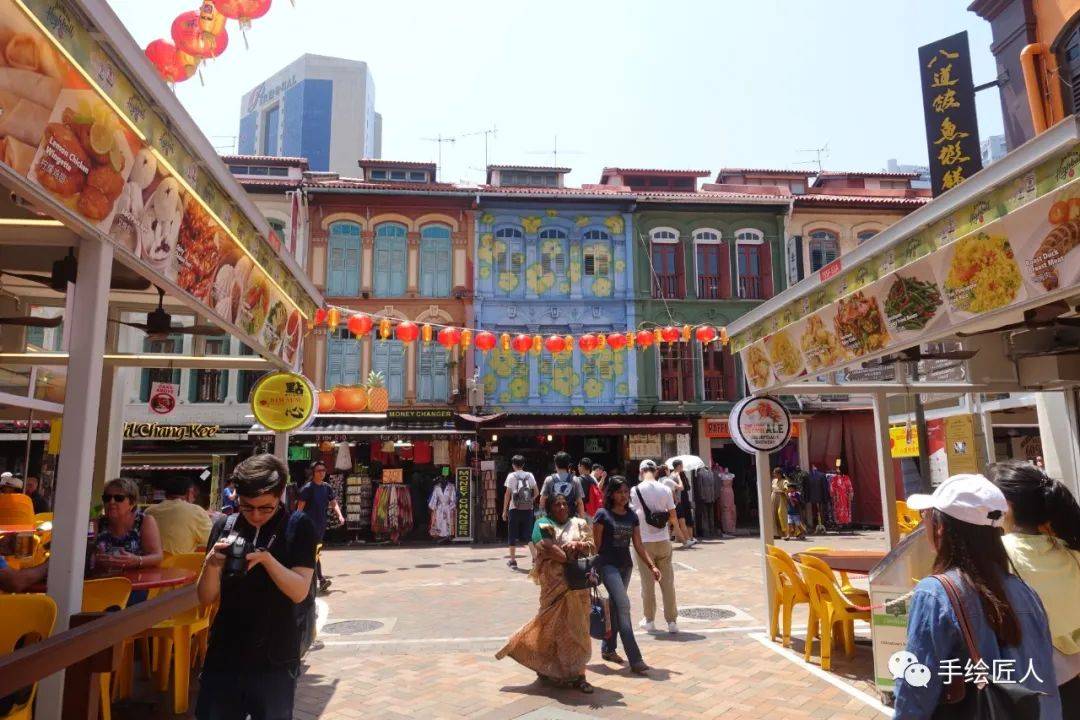 手绘新加坡全景