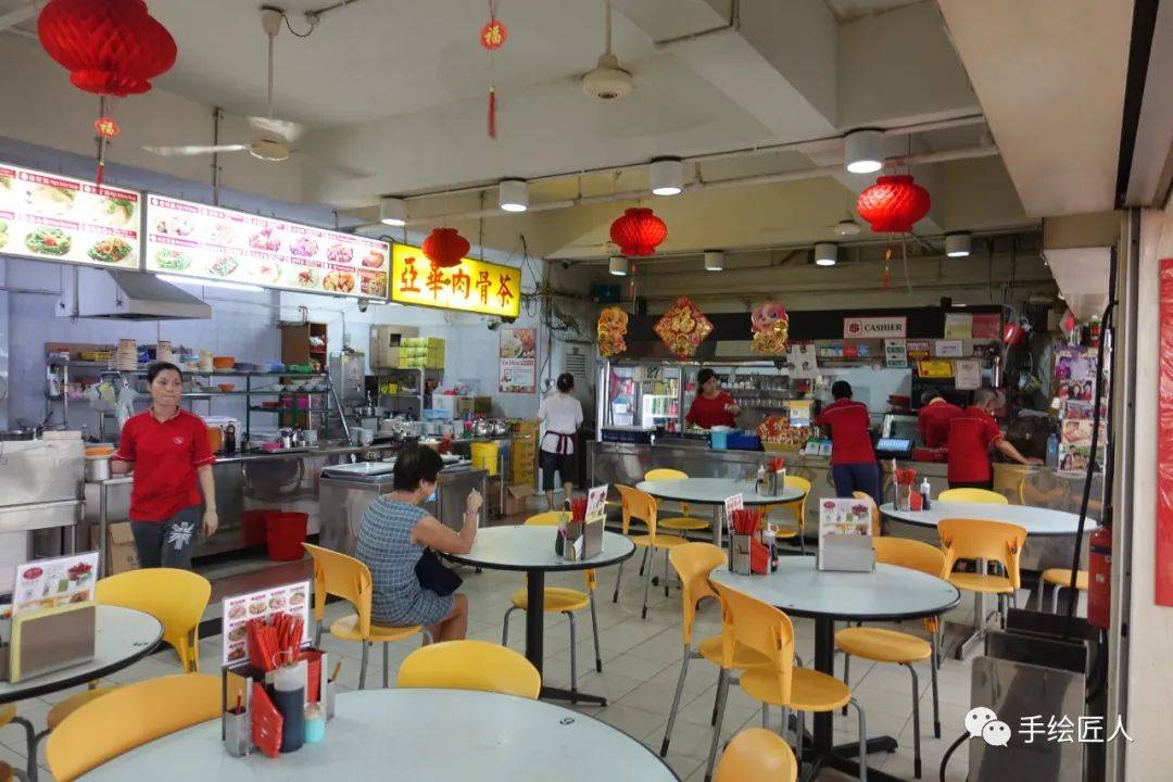 手绘新加坡全景