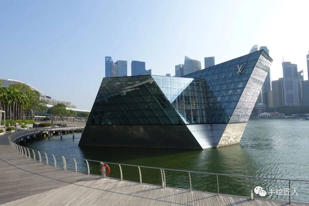 手绘新加坡全景