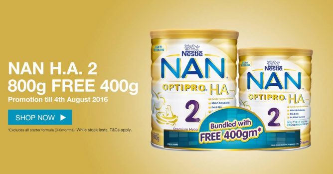 NAN OPTIPRO 奶粉400g免费送~有买就优惠