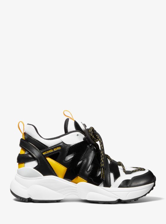 Hero Leather And Mesh Trainer | Michael Kors