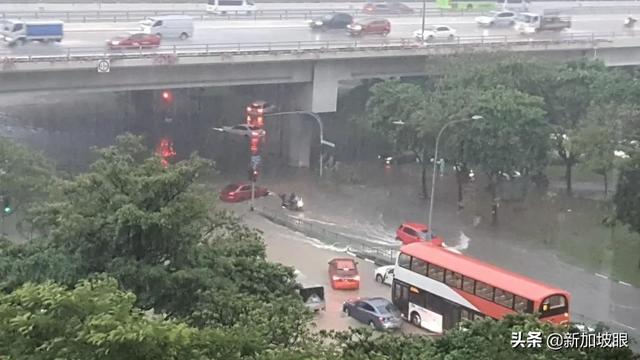 新加坡突降暴雨，全島多處淹水！多車受困，驚動民防部隊緊急救援