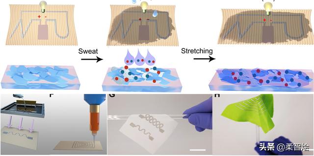 新加坡南洋理工大学为可穿戴技术开发了一种可拉伸的汗液动力电池