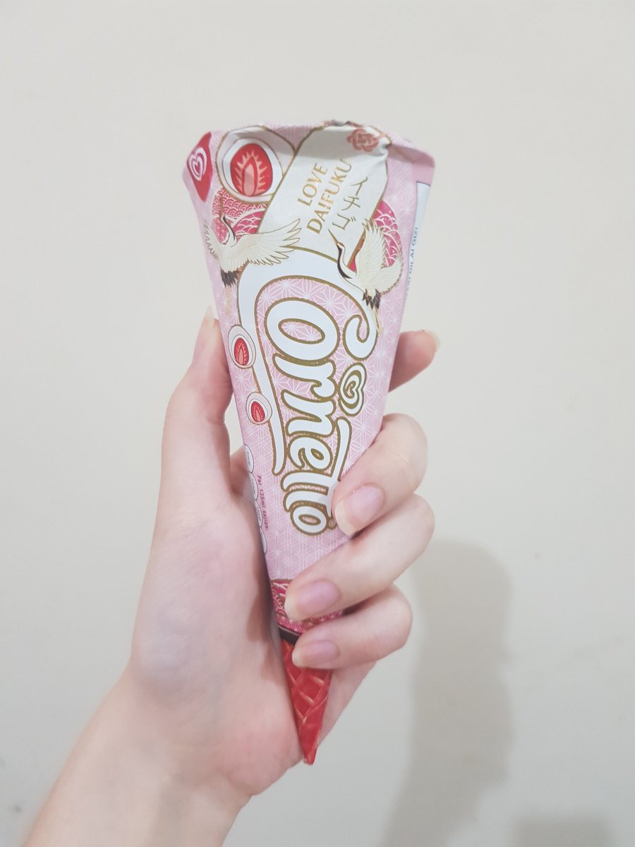 🍑 🍓 on Twitter: "It's Cornetto Love Daifuku… "