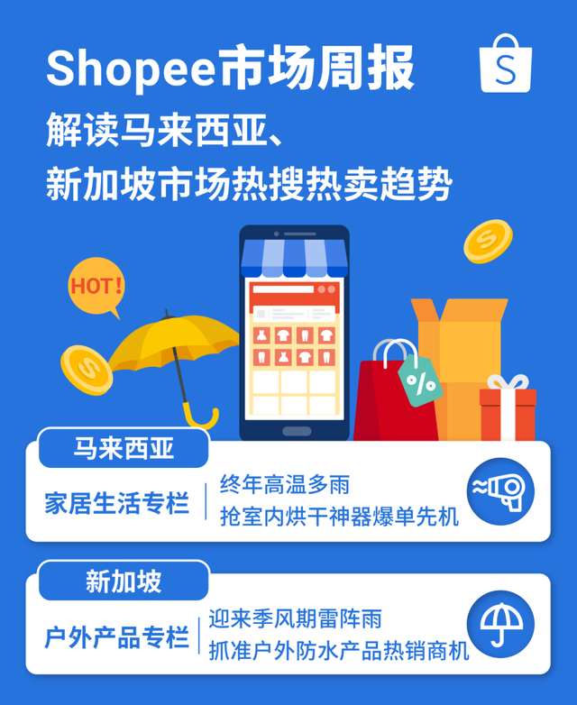 盘点Shopee马来西亚和新加坡站点最新热销趋势