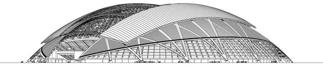 世界上最大的大跨度超薄穹顶建筑——新加坡国家体育馆