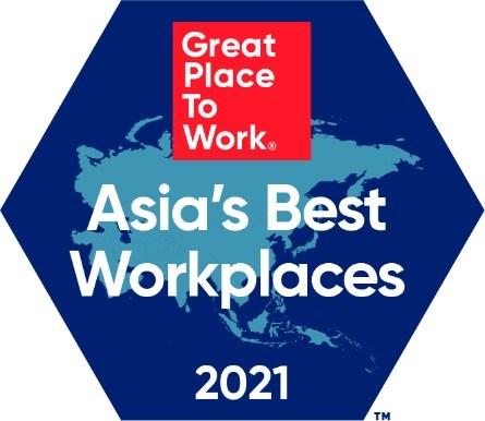 Great Place to Work(R)卓越职场(R)公布2021年亚洲最佳职场(TM)