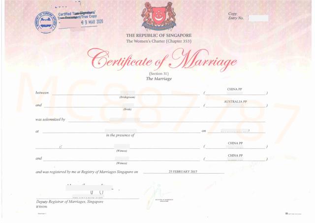 您了解吗？办理新加坡结婚证使馆认证的资料和流程