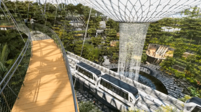 新加坡新地标——耗资85亿，内藏森林、瀑布的樟宜大机场！