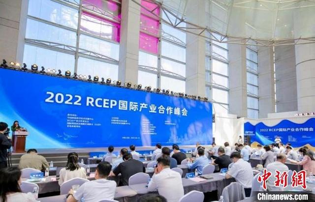 2022RCEP国际产业合作峰会举行 打造区域协同科创共同体