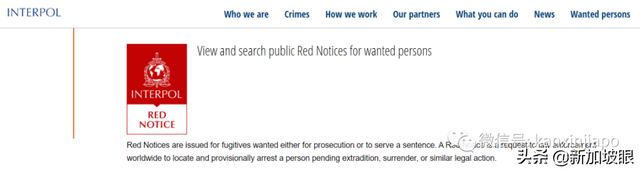“红通令”！国际刑警组织正在寻找新加坡犯下重案的这8人