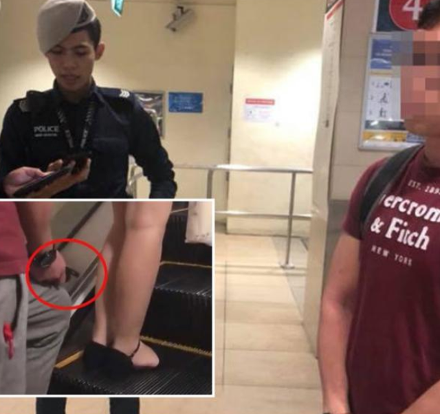 亮瞎我的眼！新加坡男子穿粉裙搭地鐵，少年采訪一下！