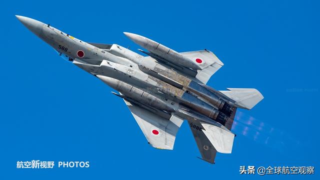 经典第三代重型战斗机，猴版F-15尚有201架，空自的核心主力