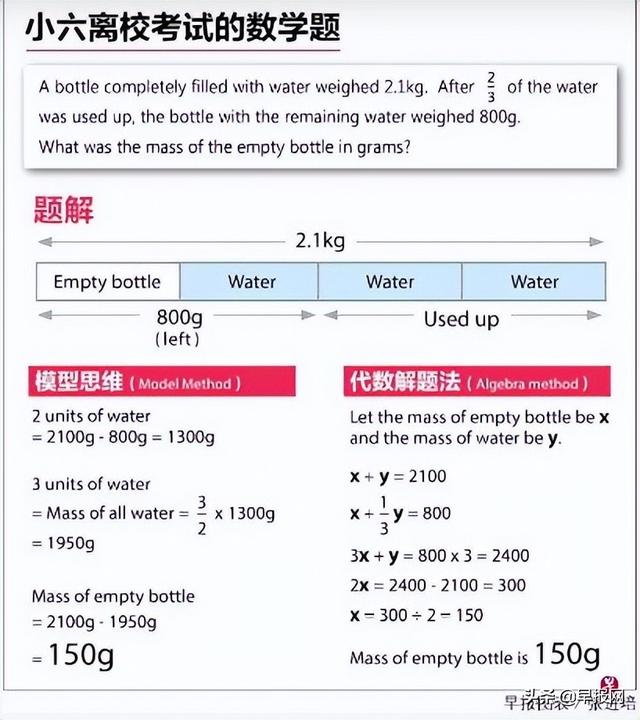 新加坡小学数学题太烧脑 多少学生能应付？