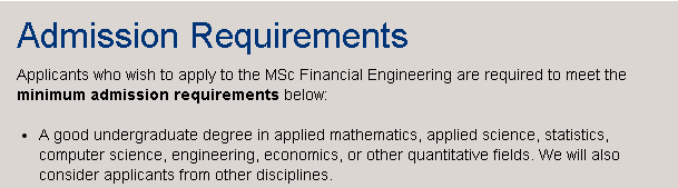 金融工程碩士項目 | 南洋理工大學PK新加坡國立大學