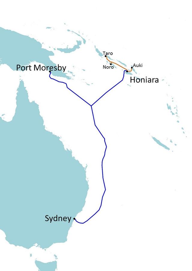 阿尔卡特海底网络承建澳洲-所罗门群岛海缆系统