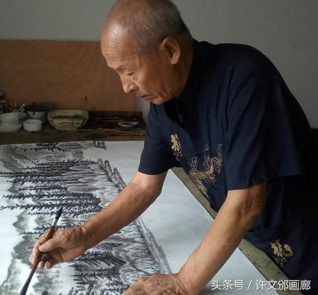 著名国画家许文邠作品《桂林月牙山》欣赏